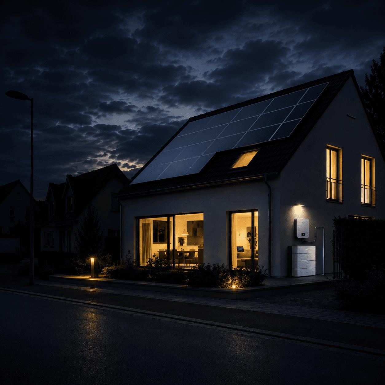 Solaranlage mit Notstromfunktion bei Stromausfall